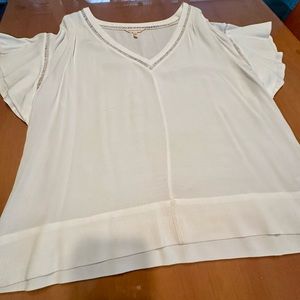 Rebecca Taylor white blouse size 10